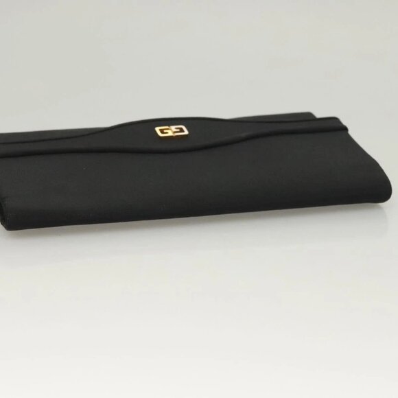 GUCCI Clutch Bag Nylon Black Gold Auth ep9712 - Picture 5 of 16